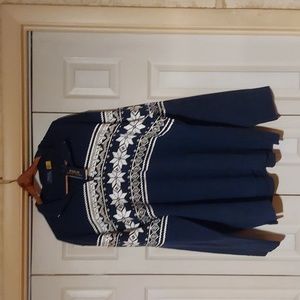 🎃🎃🎃BNWT POLO RALPH LAUREN HOLIDAY HERITAGE BLUE HTR HALF ZIP SIZE XXL